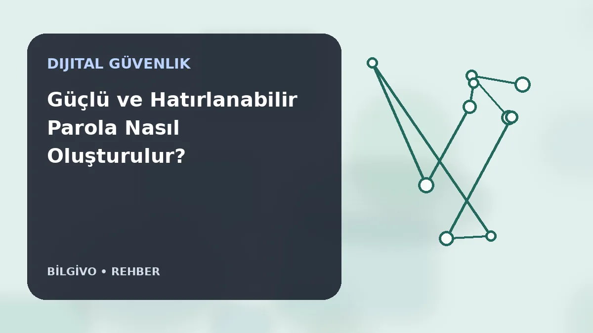 Güçlü ve Hatırlanabilir Parola Nasıl Oluşturulur?