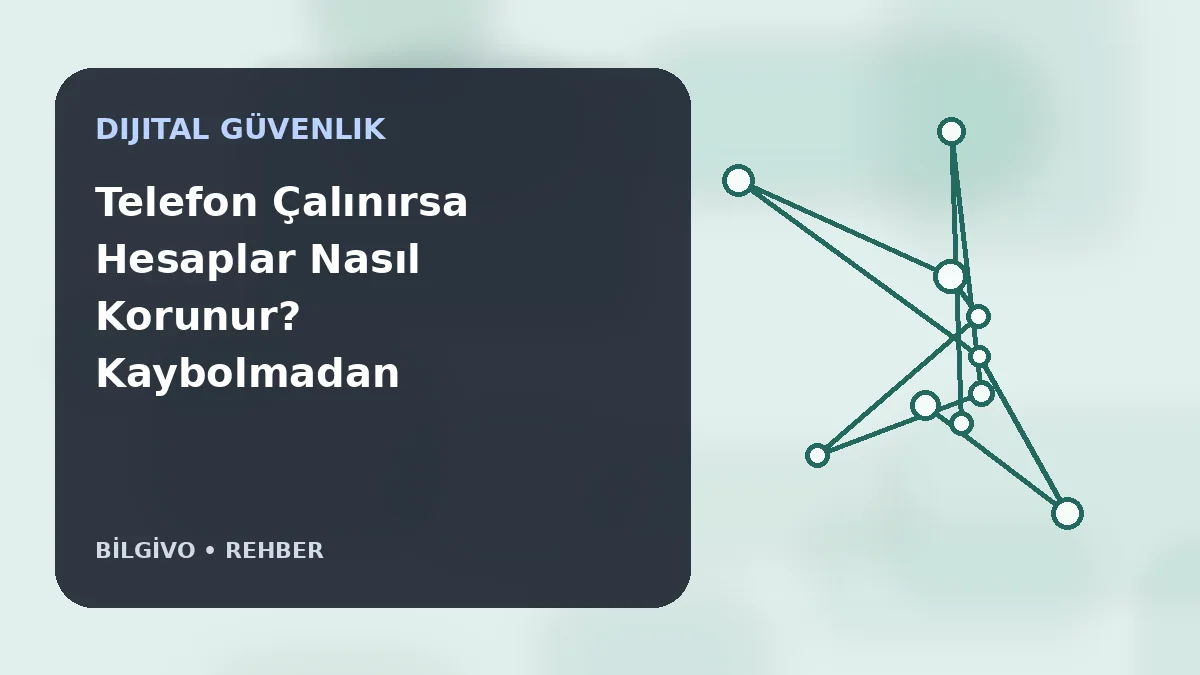 Telefon Çalınırsa Hesaplar Nasıl Korunur? Kaybolmadan Önce Yapılması Gereken Ayarlar